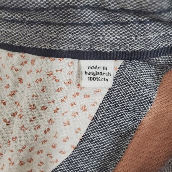 Paper Denim & Cloth | Colorblock Henley Polo Short Sleeve Button Front Shirt - Picture 8 of 11